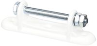 Field Guardian Wood Post Polytape Metal Split Bolt Tensioner, 2-Inch, White