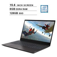 Lenovo 2019 Newest Ideapad S340 15.6 Inch Laptop, Intel 2-Core i3-8145U up to 3.9 GHz, Intel UHD 620, 8GB DDR4 RAM, 128GB SSD, Webcam, Bluetooth, HDMI, WiFi, Windows 10, Black
