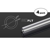 Bitspower None Chamfer PETG Link Tube, 16mm OD, 1000mm, Clear, 4-Pack