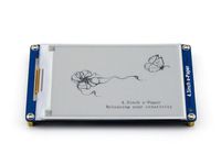4.3inch e-Paper UART Module, 800×600 Resolution Serial Interface E-Ink Display Module, Electronic Paper Display Panel Module Kit with Embedded Font Libraries Built-in 128MB NandFlash