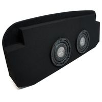 Compatible with 2002-2013 Chevy Avalanche Behind Seat Harmony F104 Dual 10" Sub Box Enclosure