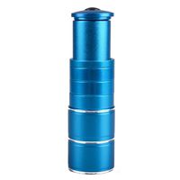 TRIWONDER MTB Bicycle Bike Fork Stem Extender Handlebar Riser Adaptor Aluminium Alloy Head Up Adapter (Blue)