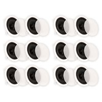 Theater Solutions CS6C in Ceiling 6.5" Speakers Surround Sound Home Theater 6 Pair Pack 6CS6C
