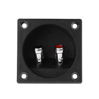 Terminal Cup Connector 270 Parts Express Double Binding Posts Twist Gold Banana Jacks Recessed Subwoofer Speaker Box Enclosure