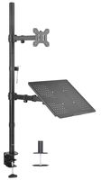 VIVO Laptop and LCD Monitor Stand up Desk Mount Extra Tall Adjustable Stand fits 1 Screen up to 27 inch (STAND-V012C)