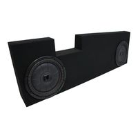 Compatible with 2001-2014 Ford F250 F350 Super Crew Truck Kicker CompVT CVT12 Dual 12 Sub Box Enclosure - Final 2 Ohm