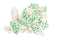 XJS 20 Pcs Self-adhesive Wire Cable Tie Clamp Sticker Clip Holder Fixer white (LY 1316)