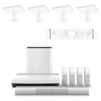 Bose Lifestyle 650 Home Entertainment System with Ceiling Brackets (1 OmniJewel Center Channel Wall Bracket & 4 OmniJewel Ceiling Brackets) - White