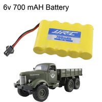 Quadcopter Kit,Dartphew 1Pcs Durable 6V 700MAH Battery - Sapre Parts for Q61 1/16 4WD Military Truck Car,Charging time: 2 hours,Duration: 30 minutes(size:5 x 3.1cm)