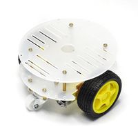 Gikfun 2WD Mini Round Double-Deck Smart Robot Car Chassis DIY Kit for Arduino EK1780