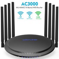 WAVLINK WiFi Router AC3000 Wireless Tri-Band Gigabit Router/High Speed WiFi Range Extender,4K Streaming and Gaming with USB 3.0 Ports Wireless Internet Router