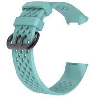 ZSZCXD Compatible for Fitbit Charge 3, New Soft Silicone Replacement WatchBand Strap Band Wristband for Fitbit Charge 3 (Teal, Small)