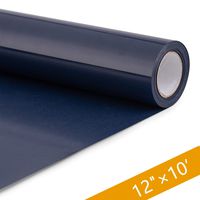 HenPisen HTV Vinyl Rolls - 12 Inch × 10 Feet PU Heat Transfer Vinyl, Easy Cut & Weed Compatible with Cameo Silhouette & Cricut, Iron on Vinyl for DIY T-Shirts, Bags and Other Textiles(Navy)