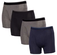 Kirkland Signature Men's Boxer Brief Pima Cotton 4 Pack (Extra Large, Assorted)