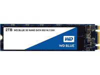 WD Blue 3D NAND 2TB PC SSD - SATA III 6 Gb/s, M.2 2280 - WDS200T2B0B