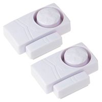 GREENCYCLE 2 Pieces SF19R Wireless Entry Home Security Door Window Open Chime Doorbell, Burglar Alert Alarm, Tiny Magnetic Sensor Door Alarm for Home Garage Apartment Office Indoor Use Only