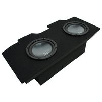 Compatible with 1993-2002 Chevy Camaro Coupe Harmony R124 Dual 12" Sub Box Enclosure Package