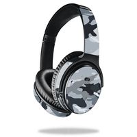 MightySkins Skin Compatible With Bose QuietComfort 35 Headphones - Gray Camouflage | Protective, Durable, and Unique Vinyl Decal wrap cover | Easy To Apply, Remove, and Change Styles | Made in the USA