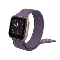 Tanyl Band Compatible with Fitbit Versa Bands, Soft Nylon Sport Strap Replacement for Fitbit Versa/Lite/Special Edition, Fitness Watch Band for Fitbit Versa, Women Men Black