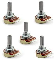 5Pcs B1M 1M Ohm Rotary Potentiometers Single Linear Taper 3-Pin Adjustment