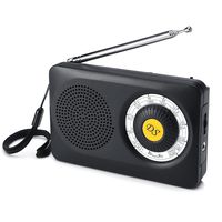 DreamSky AM FM Portable Radio with Loudspeaker and Headphone Jack, Superior Reception Pocket Radios for Emergency, Camping, Battery Operated.