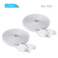 LANMU Micro USB Power Extension Cable for Wyze Cam,Wyze Cam Pan,Blink,Nest Cam Indoor,Yi Camera,kasa Cam,Home Security Camera Charging Cord,with Wire Clips (26ft/8m) (2 Pack)