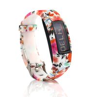 Tkasing Colorful Silicone Replacement Bands with Metal Clasps for Garmin Vivofit 2 to (No Tracker, Replacement Bands Only) (1 Color P)