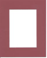 20x24 Crimson Red Picture Mats with White Core Bevel Cut for 16x20 Pictures