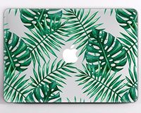 Modo Design Palm Leaves Case With Printed Bottom for MacBook Pro 15 Release 2017 & 2016 A1707 with Touch Bar Macbook Pro 15 Palm Leaves Cover Marble Mac Book Pro 15 inch Laptop Case MA2031