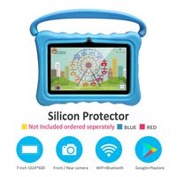 Kids Tablets pc 7 Android Kids Tablet for Kids Learning Tablet Quad Core with WiFi Dual Camera IPS Safety Eye Protection Screen 1GB 8GB Storage（Without case