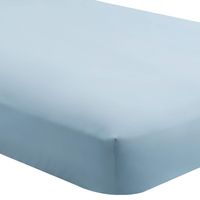Bare Home Fitted Bottom Sheet King - Premium 1800 Ultra-Soft Wrinkle Resistant Microfiber - Hypoallergenic - Deep Pocket (King, Light Blue)