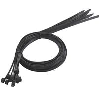 HISMPS Multi-Purpose Cable Zip Ties With Self-Locking in black,8Inch 100Pcs,Indoor and Outdoor UV Resistant