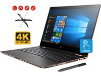 HP Spectre x360 15t Convertible 2-in-1 Laptop (Intel 8th Gen i7-8705G 3.1 GHz, 32GB RAM, 1TB Sata SSD, 15.6" UHD 4K Touch 3840x2160, Radeon RX Vega, Fingerprint, TPM, Thunderbolt, HP Pen, Win 10 Pro)