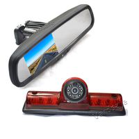 Vardsafe VS503R Third Brake Light Backup Camera & Replacement Rear View Mirror Monitor for Nissan NV 1500 2500 3500