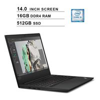 Lenovo ThinkPad E490 Newest 14-Inch FHD 1080P Premium Business Laptop, Intel 4-Core i5-8265U up to 3.9GHz, Intel UHD 620, 16GB DDR4 RAM, 512GB SSD, WiFi, Bluetooth, Windows 10 Pro