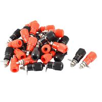 uxcell Metal Body Speaker Banana Connector Binding Post Socket 4mm 30pcs Black Red