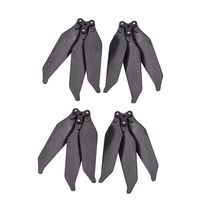 Barlingrock Drone Accessories, Lightweight Low-Noise Durable Advanced Full Carbon Fiber Fan Shape Propellers 2 Pairs 3-Blade for DJI Mavic Pro Drone, DIY Airplane Science&Education Toys