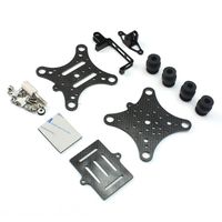Gbell Shockproof Antivibration Camera Gimbal Mount Carbon for GoPro Hero for DJI Phantom RC Drone (Black)