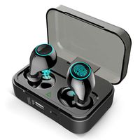 AMINY Bluetooth 5.0 Wireless Earbuds Touch Control Wireless Bluetooth Headphones with 86H Playtime Deep Bass Stereo Sound 33 ft Bluetooth Range Perfect Portable Charging Case, Built-in Mic