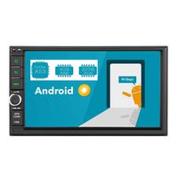 Upgrade Android 8.0 4GB+32GB 7-Inch TFT LCD Universal Double Din Navigation System Car Stereo Auto Radio Mirrorlink WiFi GPS