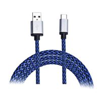 GBSELL USB-C USB 3.1 Type C Male Data Charge Charging Cable For ZTE Zmax Pro Z981 (Blue)