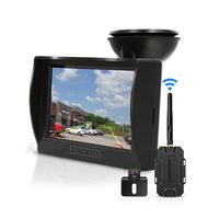 BOSCAM Wireless Backup Camera and Monitor Kit, 4.3 Inches LCD Rear View Monitor + Waterproof Back up Car Camera with Super Night Vision for Cars,Vans,Trucks,RVs