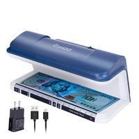 TIHOO Counterfeit Bill Detector with LED UV Light, Money Marker Counterfeits Money Detector, Fake Money Detector Machine for Bill, Blue