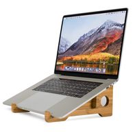 Laptop Stand for Desk MTWhirldy Universal Laptop Computer Stands Compatible with Apple MacBook Air Mac Pro and iPad Pro, HP, DELL, Acer, Toshiba, Surface, Lenovo Bamboo (for 13-17inch)