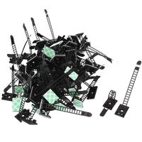 Cable Clips (20 Pack) Wire Clips Multipurpose Cord Organizer Cable Management Adjustable Self-Adhesive Cable