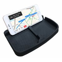 Anti-Slip Cell Phone Pad Universal for Car Dashboard Non-Slide Silicone Rubber Gel Mat Cell Phone Holder for Smartphone X/8/7 Plus Galaxy Note 8 S9 S8 Plus or GPS Devices Sunglasses Cards Coins