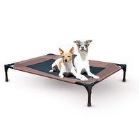 K&H PET PRODUCTS Original Dog Cot, Chocolate/Mesh, Large/30" x 42" x 7"