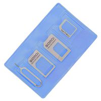 Samdi Sim Card Adapter Kit Includs Nano Sim Adapter/Micro Sim Adapter/Needle/Storage Sheet(Sim Card Holder),Easy to Use Storage Without Losing Them