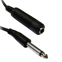 Offex 1/4 Inch Male to 1/4 Inch Female Mono Audio Extension Cable - 6 Foot