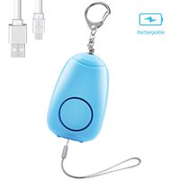 Safesound Personal Alarm for Women Safe Siren Song Safety Alarm Keychain 1 Pack 130db with USB Rechargeable Led Light Emergency Self Defense Security Alarm for Kids Elderly